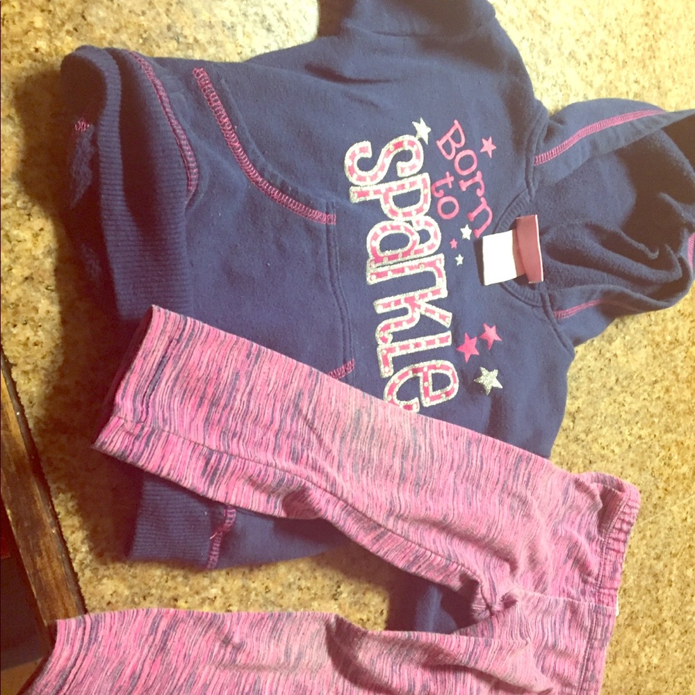 Toddler sport hoodie and leggings